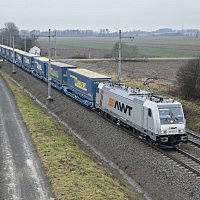 First intermodal train from Herne to Paskov Terminal